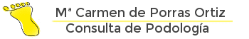 Podólogo Zaragoza - Maricarmen de Porras, podología general, preventiva, deportiva, geriátrica y pediátrica.